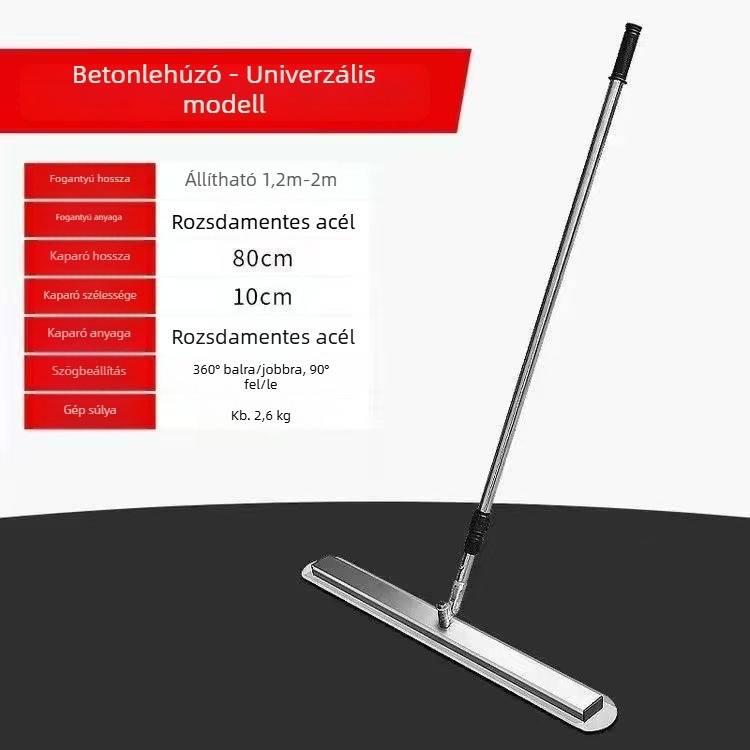 Betonpadló egyengető glettvas – univerzális kis glettvas a betonfelületek simításához