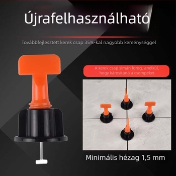 Kereszt alakú csempe szintező klipek – műanyag távtartók a csempe hézagokhoz