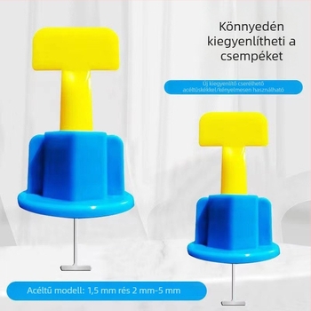 Új, cserélhető tűs csempéző szintező eszköz, nagy helymeghatározó a járólapok lerakásához, acél tüskékkel és kereszt alakú kiegészítőkkel