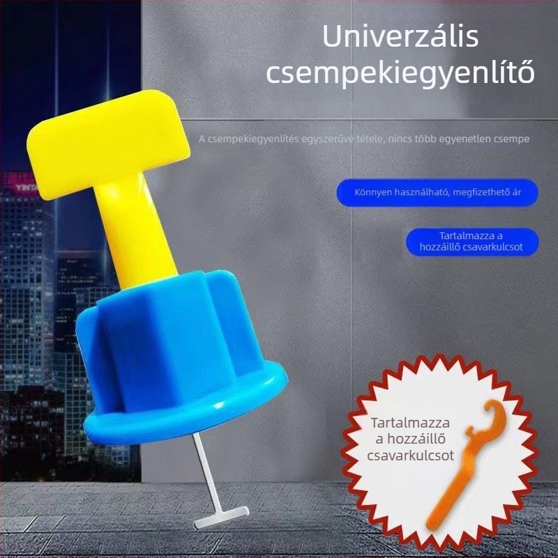 Új, cserélhető tűs csempéző szintező eszköz, nagy helymeghatározó a járólapok lerakásához, acél tüskékkel és kereszt alakú kiegészítőkkel