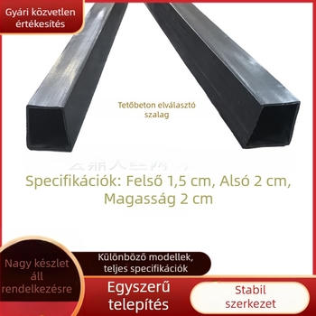 Vízálló tetőelválasztó szalagkészlet: PVC-trapézszalag, központi elválasztó, beton elválasztó és 2 cm-es tömítőszalag.