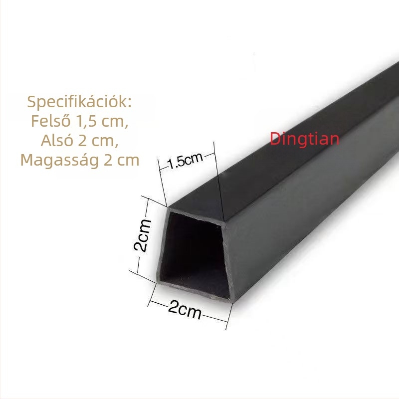 Vízálló tetőelválasztó szalagkészlet: PVC-trapézszalag, központi elválasztó, beton elválasztó és 2 cm-es tömítőszalag.