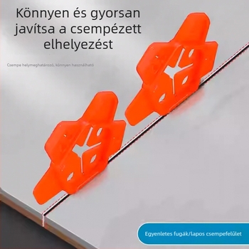 Ötfokú csillag kereszt-kártyával ellátott multifunkciós csempe szintező – szintezés, pozicionálás, hézag-tömítő, lerakás és rögzítés