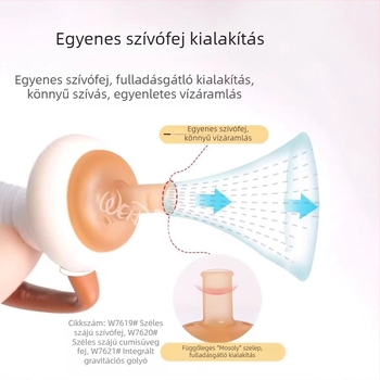 Widie Bear cumisüveg és szívószál kiegészítők, szilikon nano-ezüsttel, széles szájú, univerzális