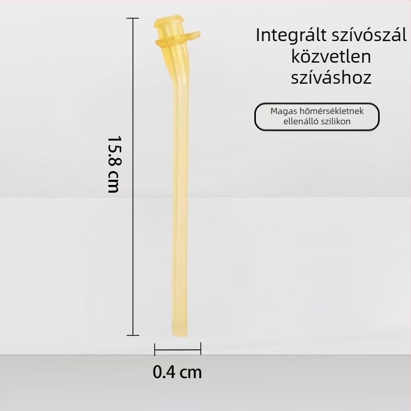 Widie Bear cumisüveg és szívószál kiegészítők, szilikon nano-ezüsttel, széles szájú, univerzális