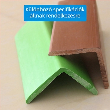 PVC műanyag sarokvédő, L alakú élvédő szalag lépcsők védelmére
