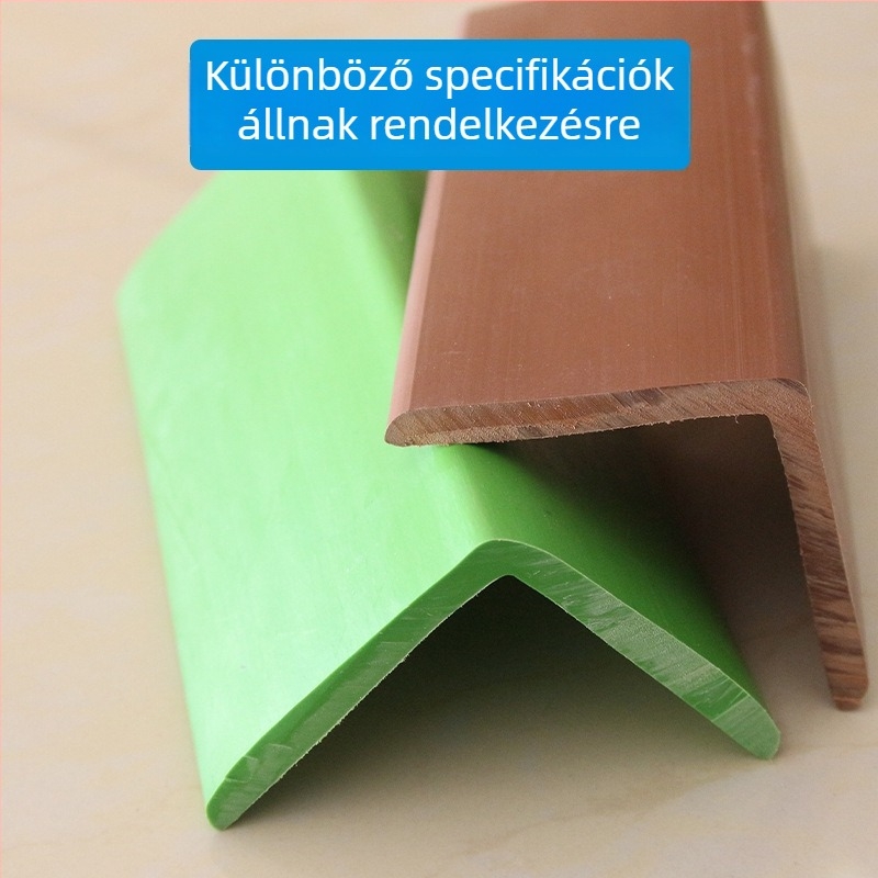 PVC műanyag sarokvédő, L alakú élvédő szalag lépcsők védelmére