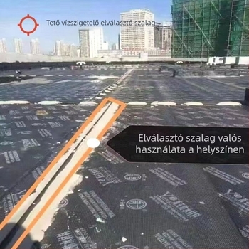 Műanyag T-alakú elválasztó profil tetőhöz cementes vízszigeteléshez