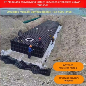Személyre szabott PP moduláris esővízgyűjtő tartály, föld alatti