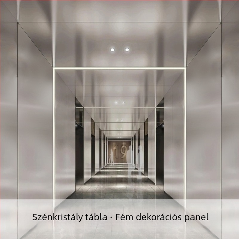 WPC fás furnérrel borított integrált falpanel szén kristály lappal – varrat nélküli csatlakozó panel szállodai dekorációhoz