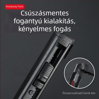 Gyári méretre szabott hasító kés éles pengével, nagy méret, ipari ABS, vastított és rendkívül kemény, doboznyitó eszköz