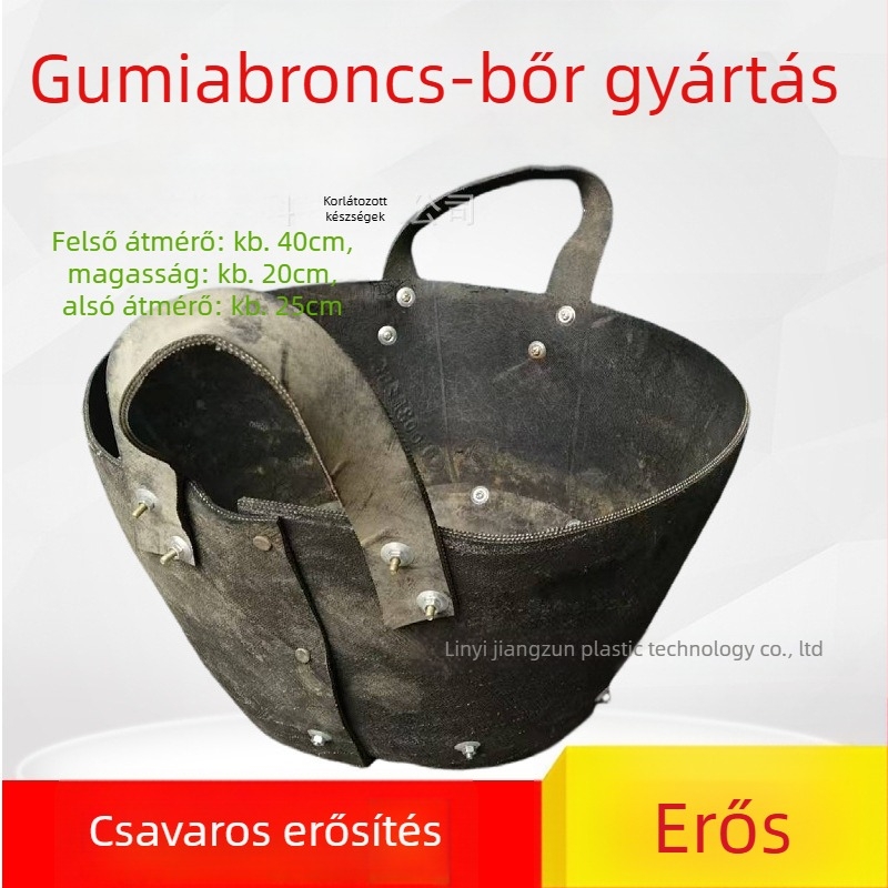Erősített, nagy gumiból készült cementes vödör építkezéshez, gumiból készült vödör, vízálló betonforma