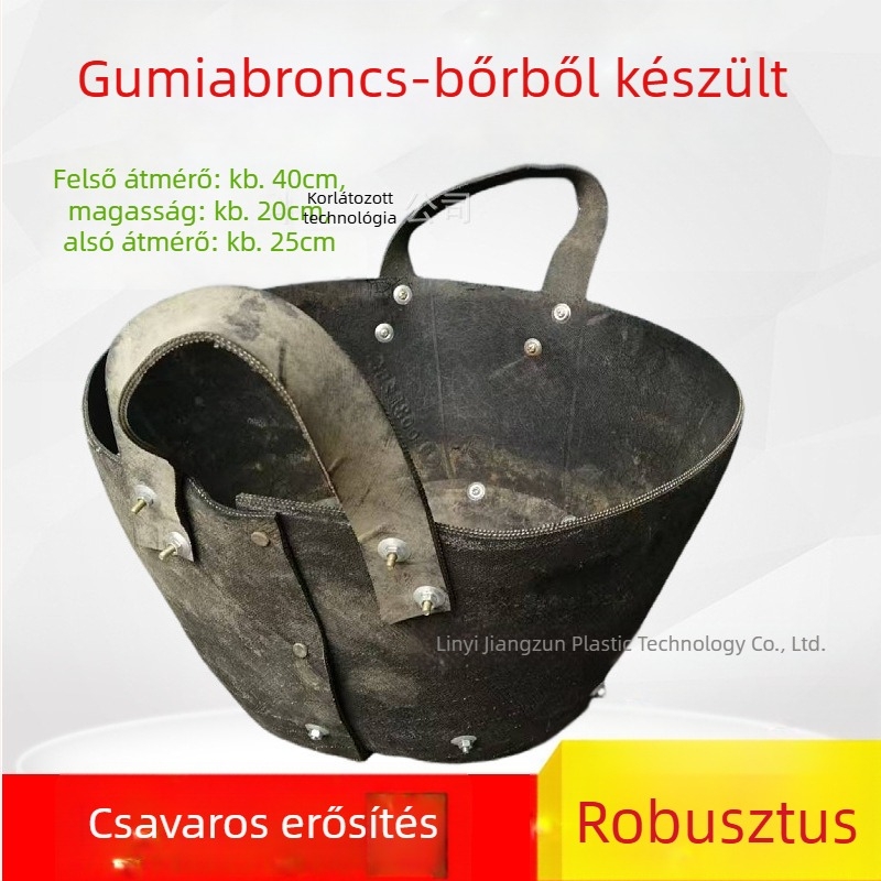 Erősített, nagy gumiból készült cementes vödör építkezéshez, gumiból készült vödör, vízálló betonforma