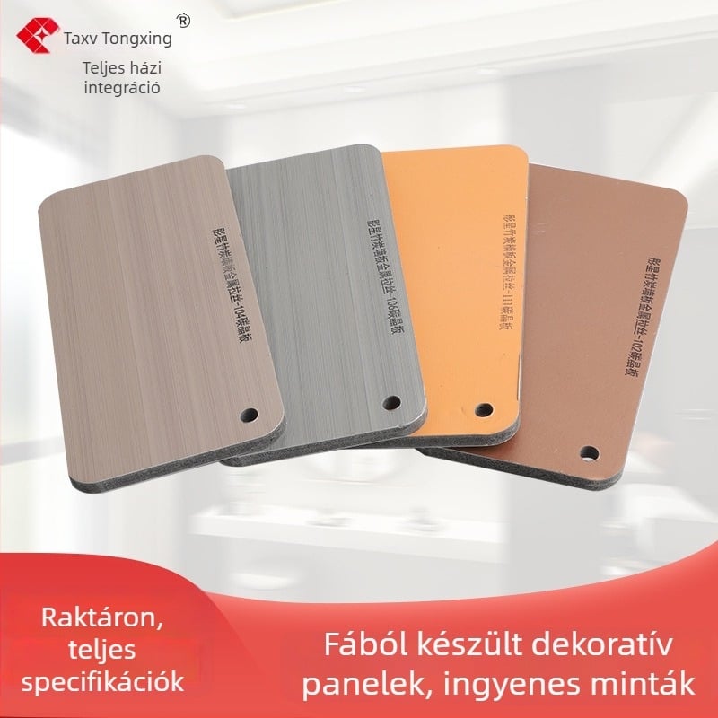 Szén‑kristály panelek falakhoz, festék nélküli falpanelek, dekoratív bambuszszén falpanelek, belső falak fémcsiszolt felülettel, falpanelek fa textúrájú, megerősített és vastagított