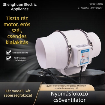DPT-200 csőventilátor – erőteljes és halk konyhai elszívó ventillátor