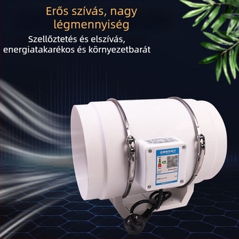 DPT-200 csőventilátor – erőteljes és halk konyhai elszívó ventillátor