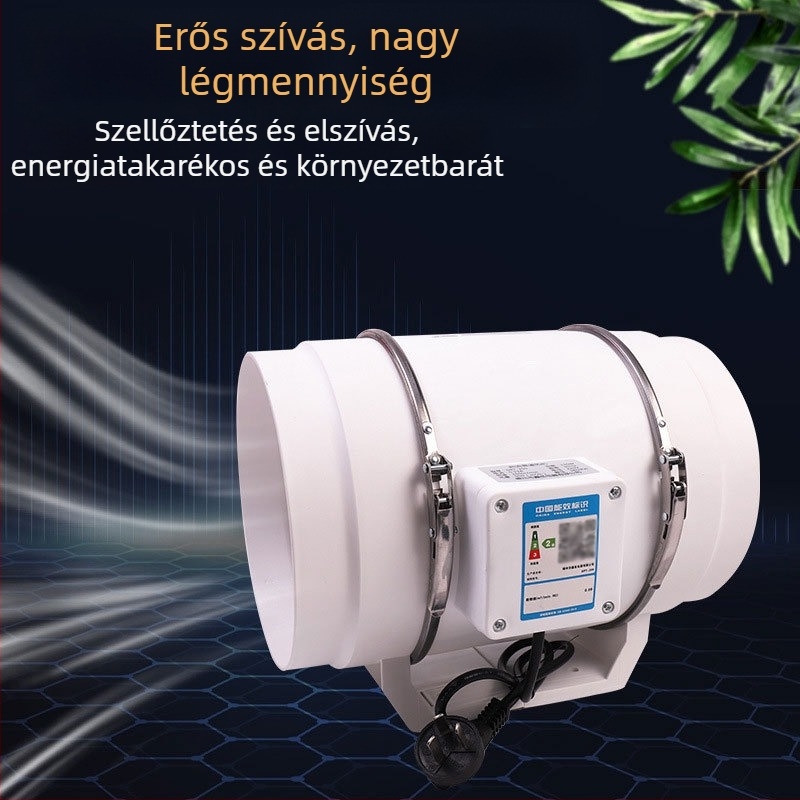 DPT-200 csőventilátor – erőteljes és halk konyhai elszívó ventillátor