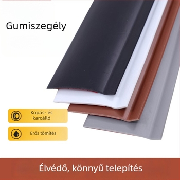 Rugalmas PVC-fal profil, öntapadó, dekoratív sarokcsík, egyszínű, szélesség 5/8/10 cm