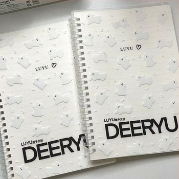 Deer Yu Cream Puppy puha spirálfüzet, A5, 60 oldal, 80 gsm papír
