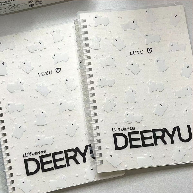 Deer Yu Cream Puppy puha spirálfüzet, A5, 60 oldal, 80 gsm papír