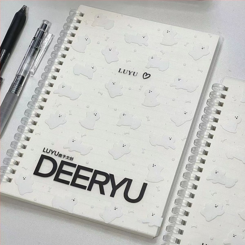 Deer Yu Cream Puppy puha spirálfüzet, A5, 60 oldal, 80 gsm papír