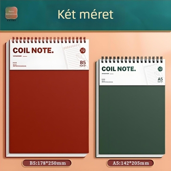B5 retro spirálfüzet diákoknak, tintaálló, egyszerű és elegáns, levehető lapokkal