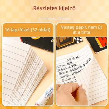 Hi Nezha hivatalosan licencelt kis notesz, B7 méret, rajzfilm-stílusú, irodai és tanulási célokra, hibás feladatok naplója