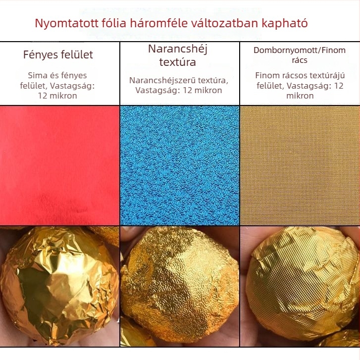 Színes csomagolású Pu'er tea cukorkák barna cukorral és csokoládéval, aranyfólia és alumíniumfólia, gyerekek kézműves tevékenységeihez