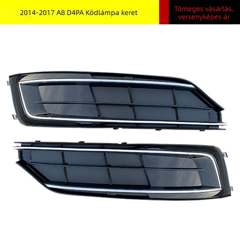 Audi A8/A8L (2014–2017) ködlámpa keret, alsó hűtőmaszk fedél, ABS