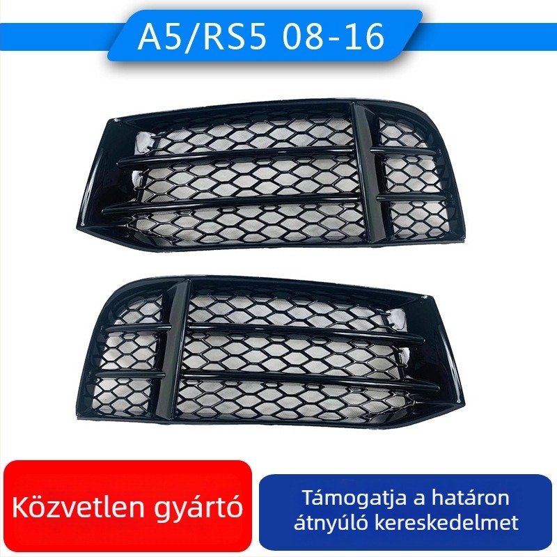 Audi RS5 ködfényszóró keret, 08-16 A5/S5/RS5-hoz, fényes fekete keret, alkatrész 8T0807681