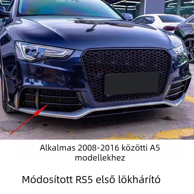 Audi RS5 ködfényszóró keret, 08-16 A5/S5/RS5-hoz, fényes fekete keret, alkatrész 8T0807681
