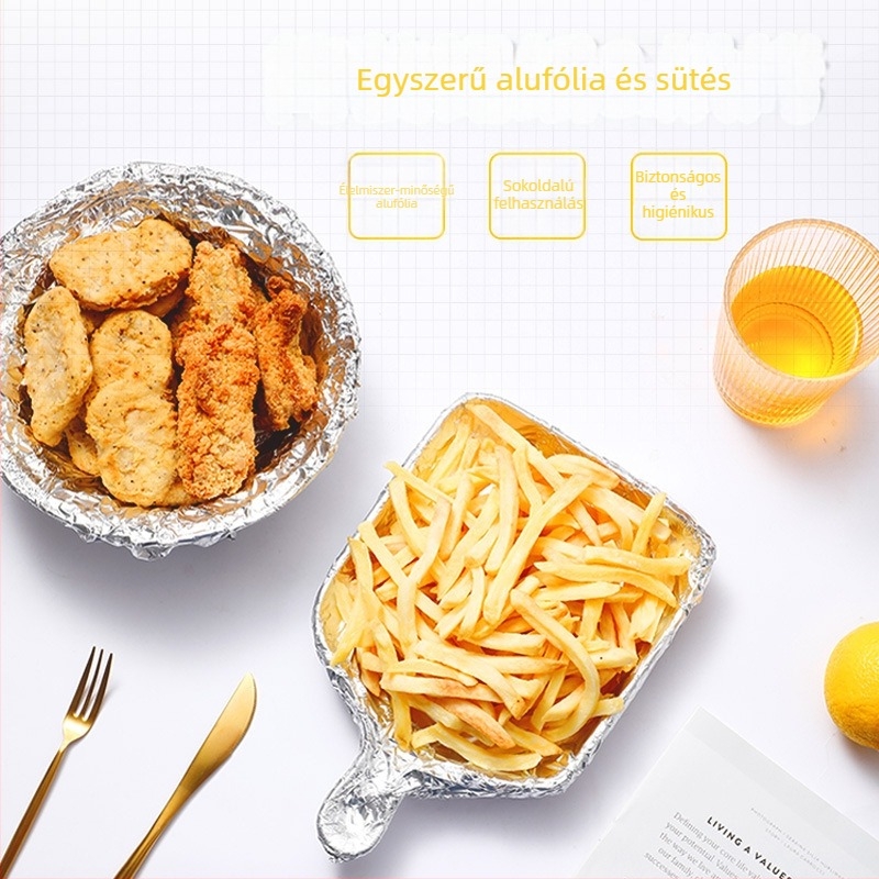 Yijie Grillpapír és Sütőpapír, Olajat felszívó papír, Alumíniumfólia, 30 cm x 10 m