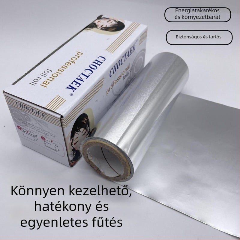 Fodrászati hajfestéshez és kiemeléshez használt alumínium fólia, szalonban használható