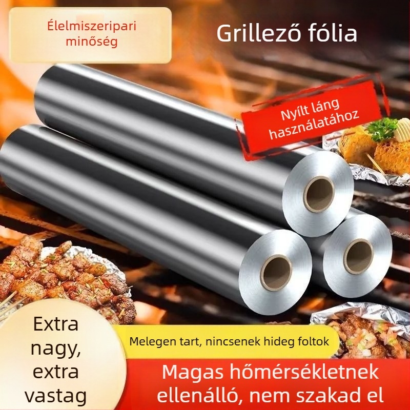 Masszív alumínium-fólia grillhez és sütéshez, sütőbe és légsütőbe is használható.