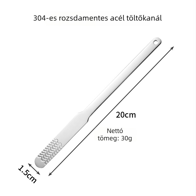 Hongjunda 304 rozsdamentes acél gombóc készítő gép töltőkanállal és kenyérkenőkanállal