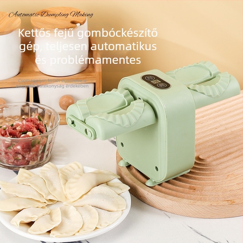Otthon használatra szánt teljesen automata dumpling készítő – kompakt elektromos tészta nyújtó és töltő készülék