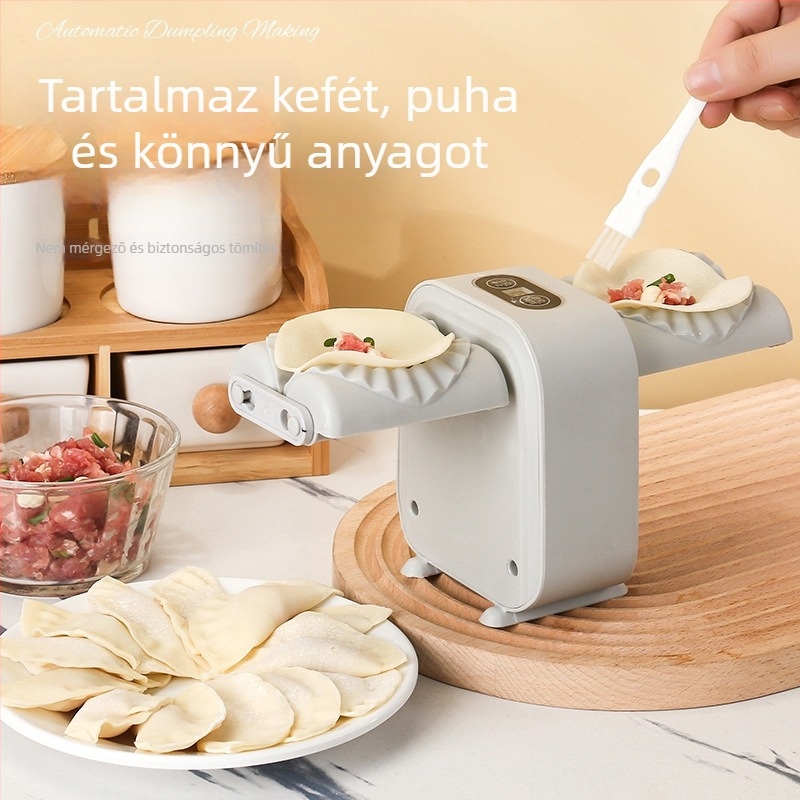 Otthon használatra szánt teljesen automata dumpling készítő – kompakt elektromos tészta nyújtó és töltő készülék