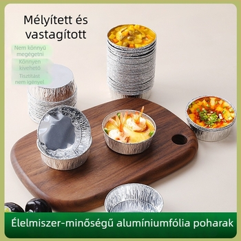 Egyszer használatos alumínium sütőformák – tarte és mini süteményekhez, krizantém alakú