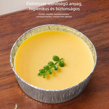 Egyszer használatos alumínium sütőformák – tarte és mini süteményekhez, krizantém alakú