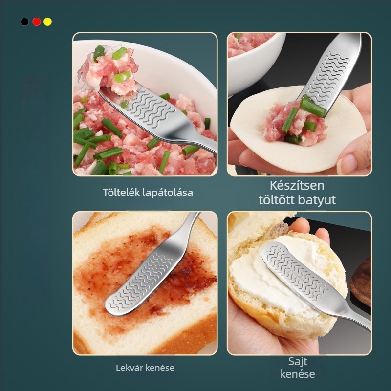 Új 316L rozsdamentes acél gombóc- és wonton töltőkanál