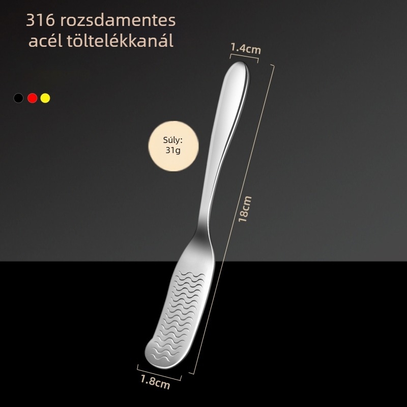 Új 316L rozsdamentes acél gombóc- és wonton töltőkanál