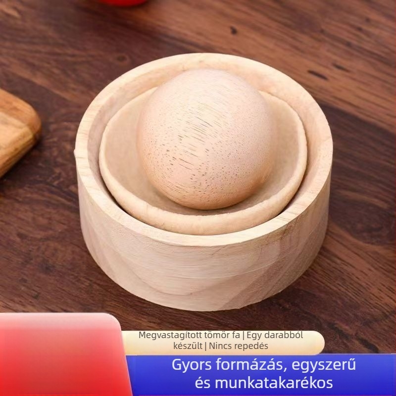 Kézzel készített kör alakú gombóc készítő – háztartási használatra, tészta nyomó és töltőforma