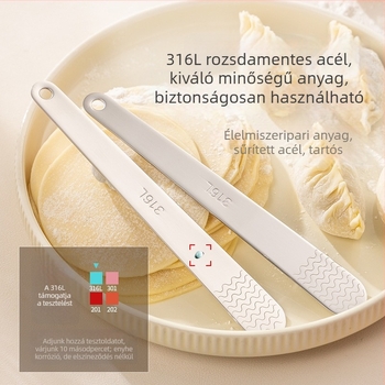 316L rozsdamentes acél gombócskanál akasztólyukkal, töltésre és formázásra szolgáló eszköz, modern minimalist dizájn