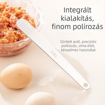 316L rozsdamentes acél gombócskanál akasztólyukkal, töltésre és formázásra szolgáló eszköz, modern minimalist dizájn