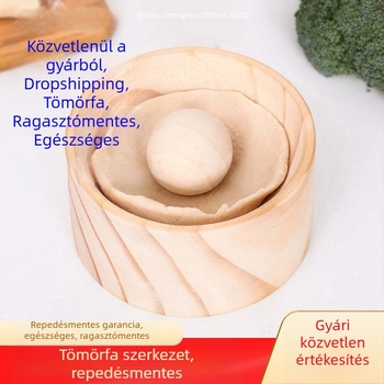 Fából készült kör alakú tésztaformázó eszköz gyoza és mochi gyors formázáshoz