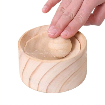 Fából készült kör alakú tésztaformázó eszköz gyoza és mochi gyors formázáshoz