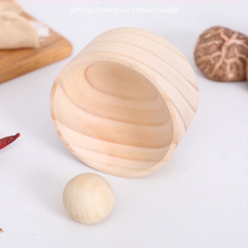 Fából készült kör alakú tésztaformázó eszköz gyoza és mochi gyors formázáshoz