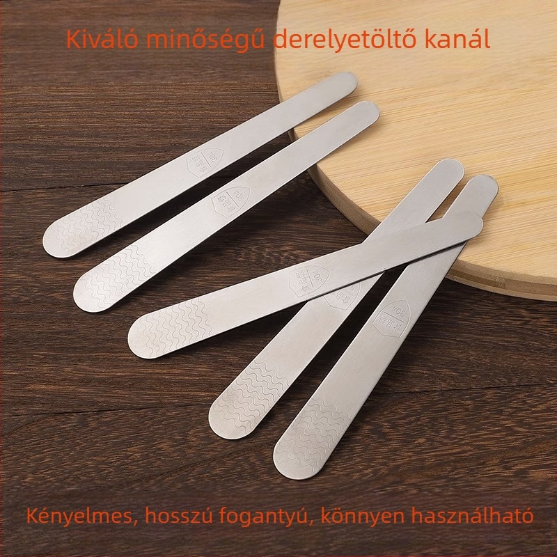 Dumpling és wonton töltőkanál, univerzális keverőkanál, 304 rozsdamentes acél, 1 db