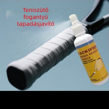 Teniszütő fogás spray, testreszabható és hordozható