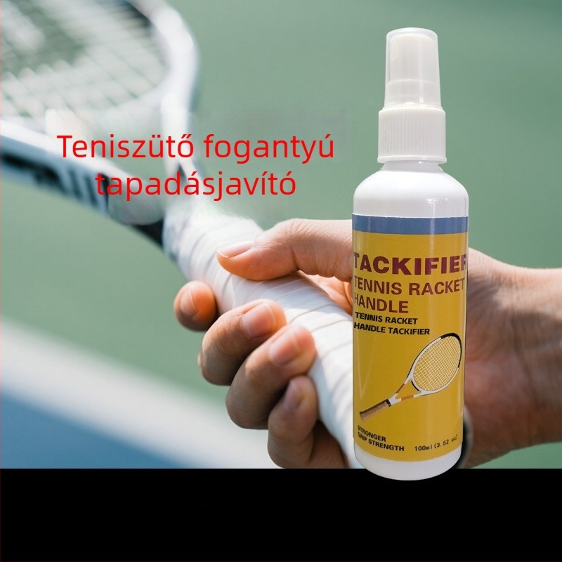Teniszütő fogás spray, testreszabható és hordozható